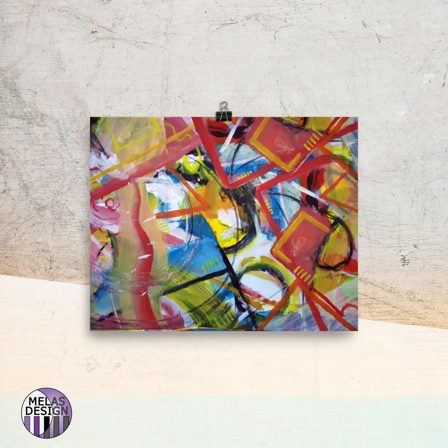 Conflict of Interest Art Print Abstract Painting