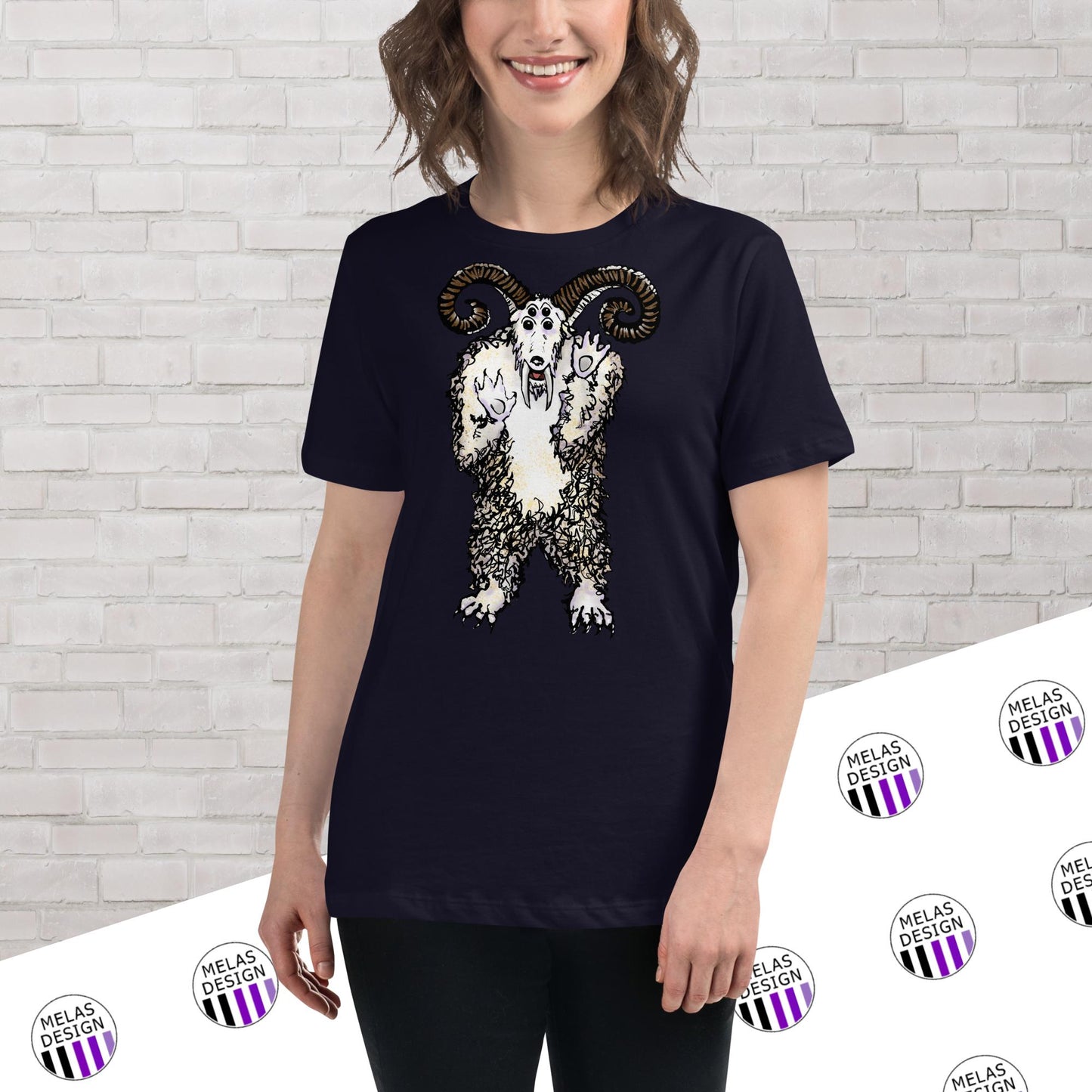 Sheepsquatch Cryptid Women's Relaxed T-Shirt
