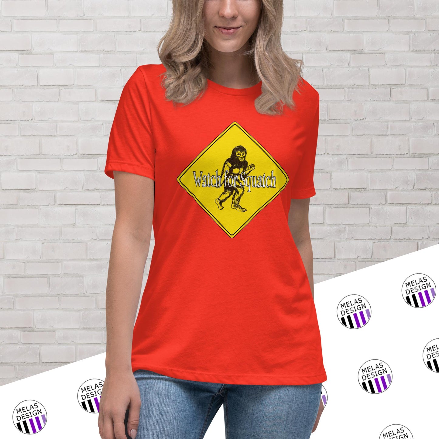 Watch for Squatch Women's Relaxed T-Shirt