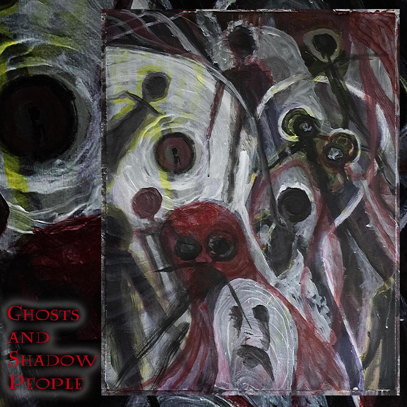 Ghosts and Shadow People; Melasdesign Handmade Shop; Melasdesign Handmade Darkness; abstract art; paranormal; shadow figures; haunting
