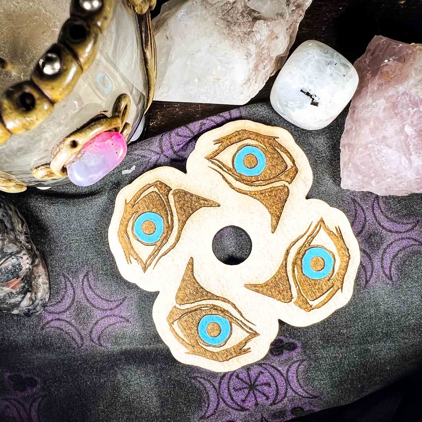 Eye of Horus Crystal Ball Stand