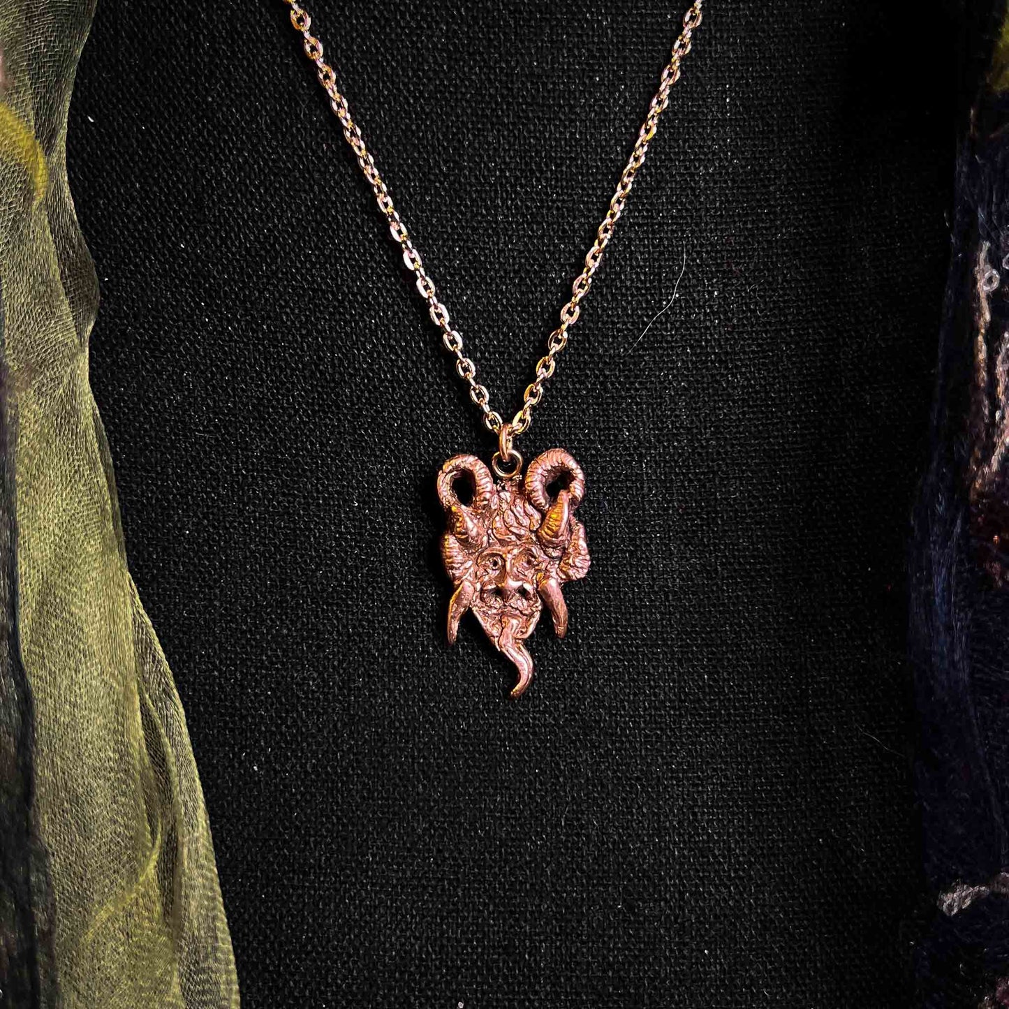 alternative; holiday; jewelry; gift idea; handmade; Melasdesign; Krampus;