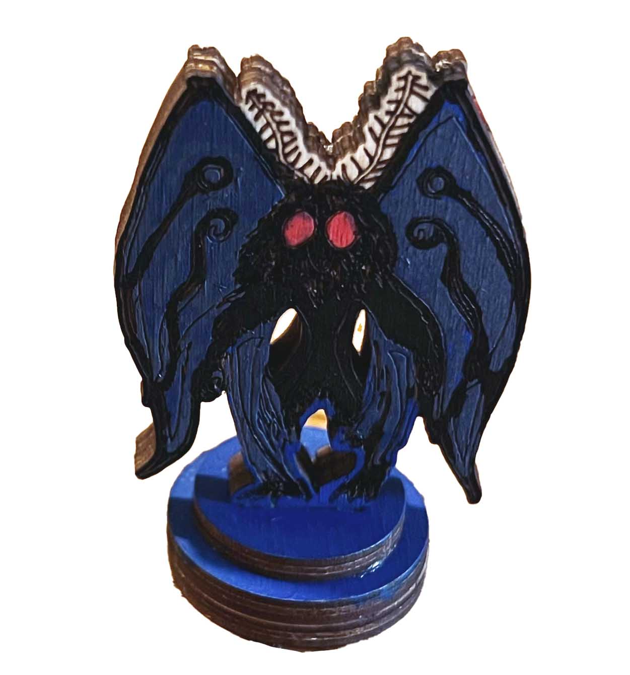 Mothman Cryptid Figurine Hand Painted Original