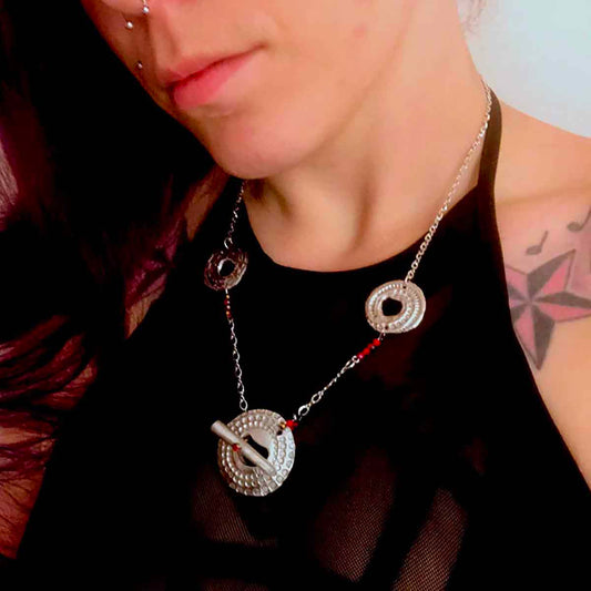 alternative jewelry; gothic; witchy; necklace; handmade