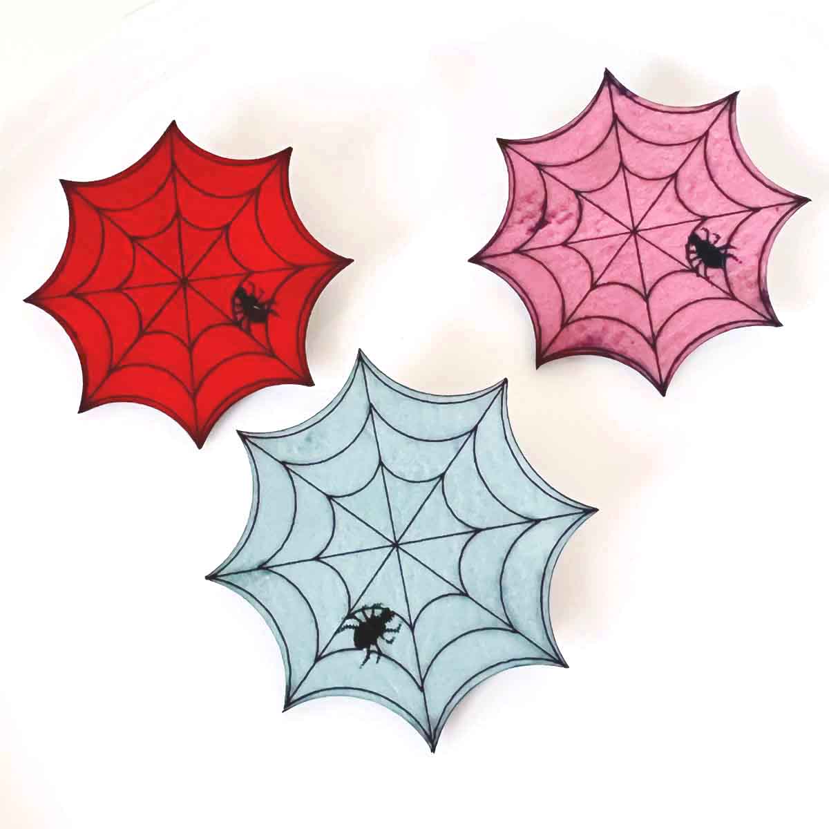 Spiderweb With Spider Pins