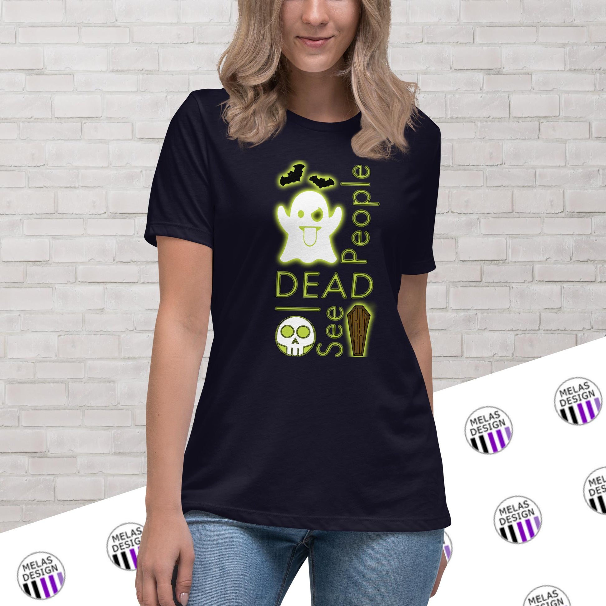 Halloween; fashion; style; ghost; t-shirt; womens; psychic; clairvoyant; gift idea; ghost hunter