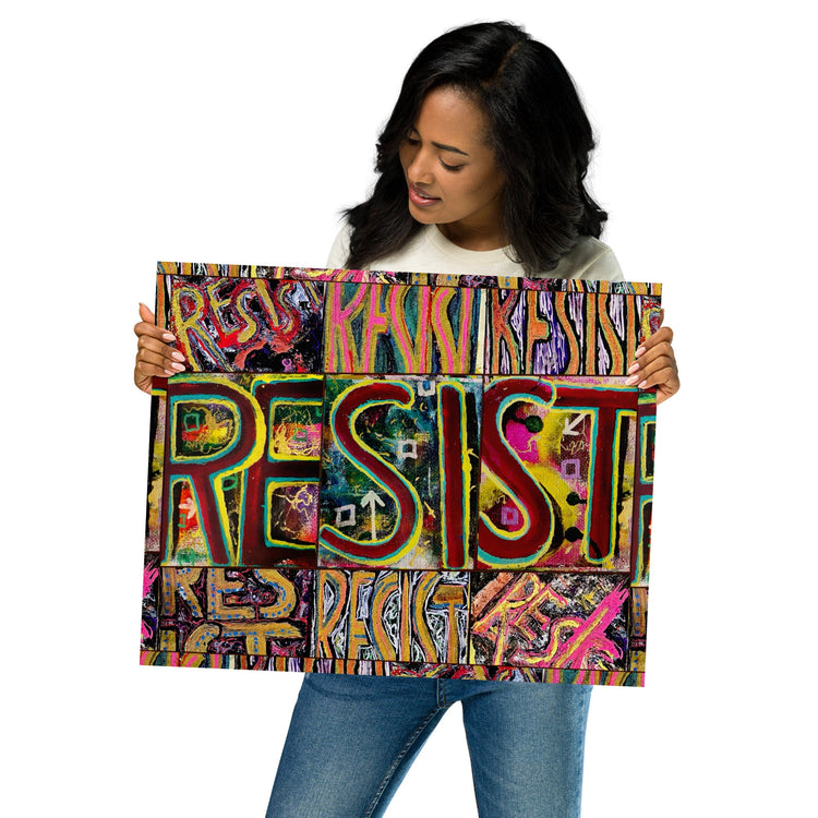 Vive la Resistance Collection; protest art; activist fashion; flags; posters; neck gaiters