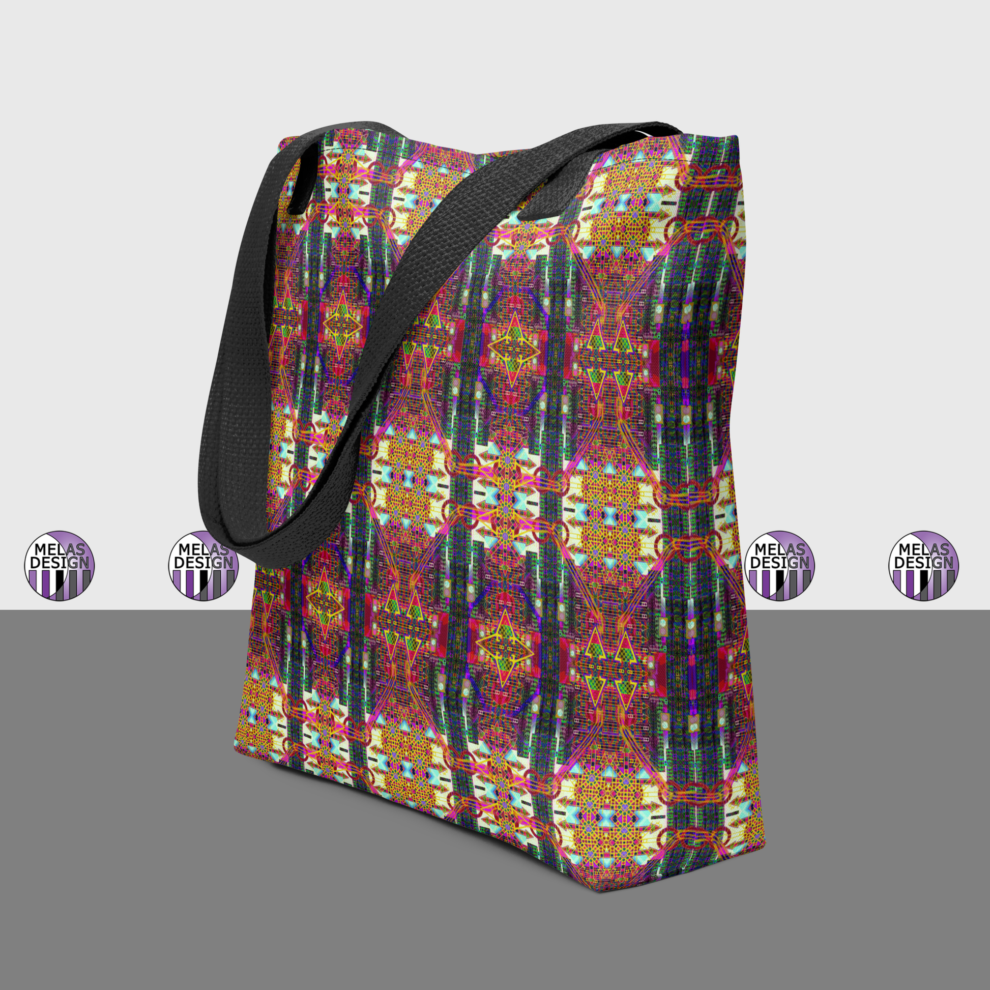 Bag for Complicated Times Tote Vegvisir; product mock-up plus Melasdesign logos; 