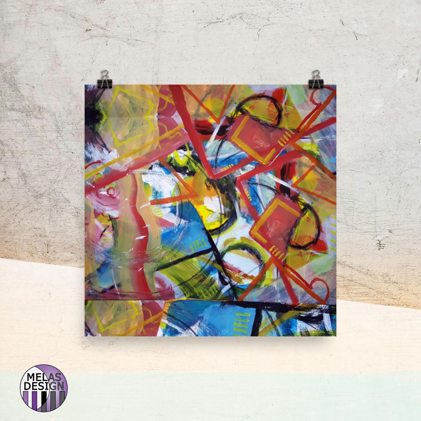 Conflict of Interest Art Print Abstract Painting