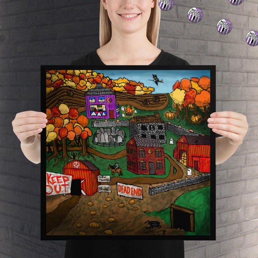 Halloween Dream Town Matte Art Print