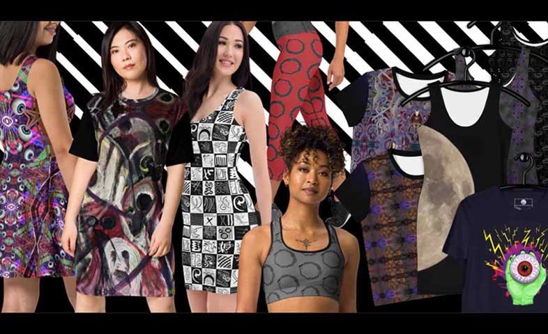 alternative fashion; Melasdesign; t-shirts; t-shirt dress; bodycon dress; crop t-shirt; yoga leggings; sports bra; activewear; gothic; witchy; weird