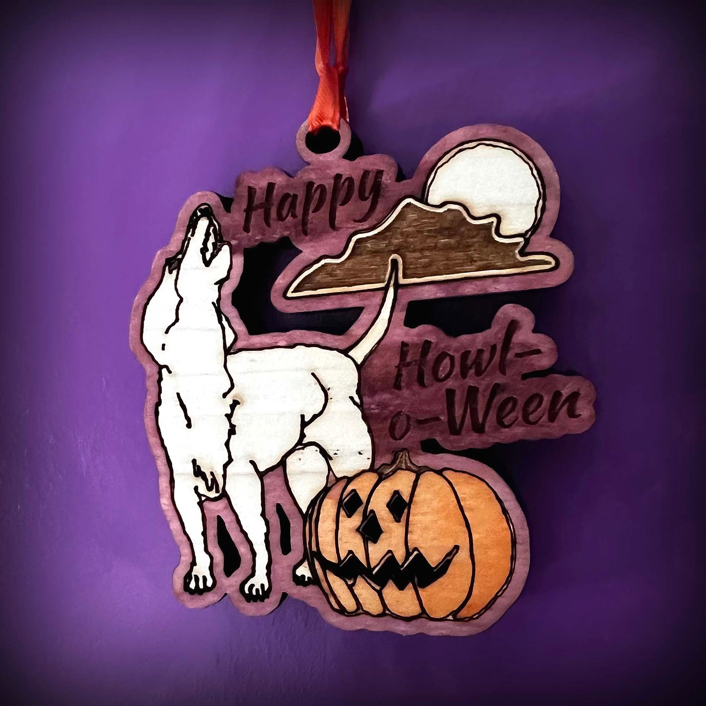 Happy Howl-o-Ween Hanging Decor Wall Art