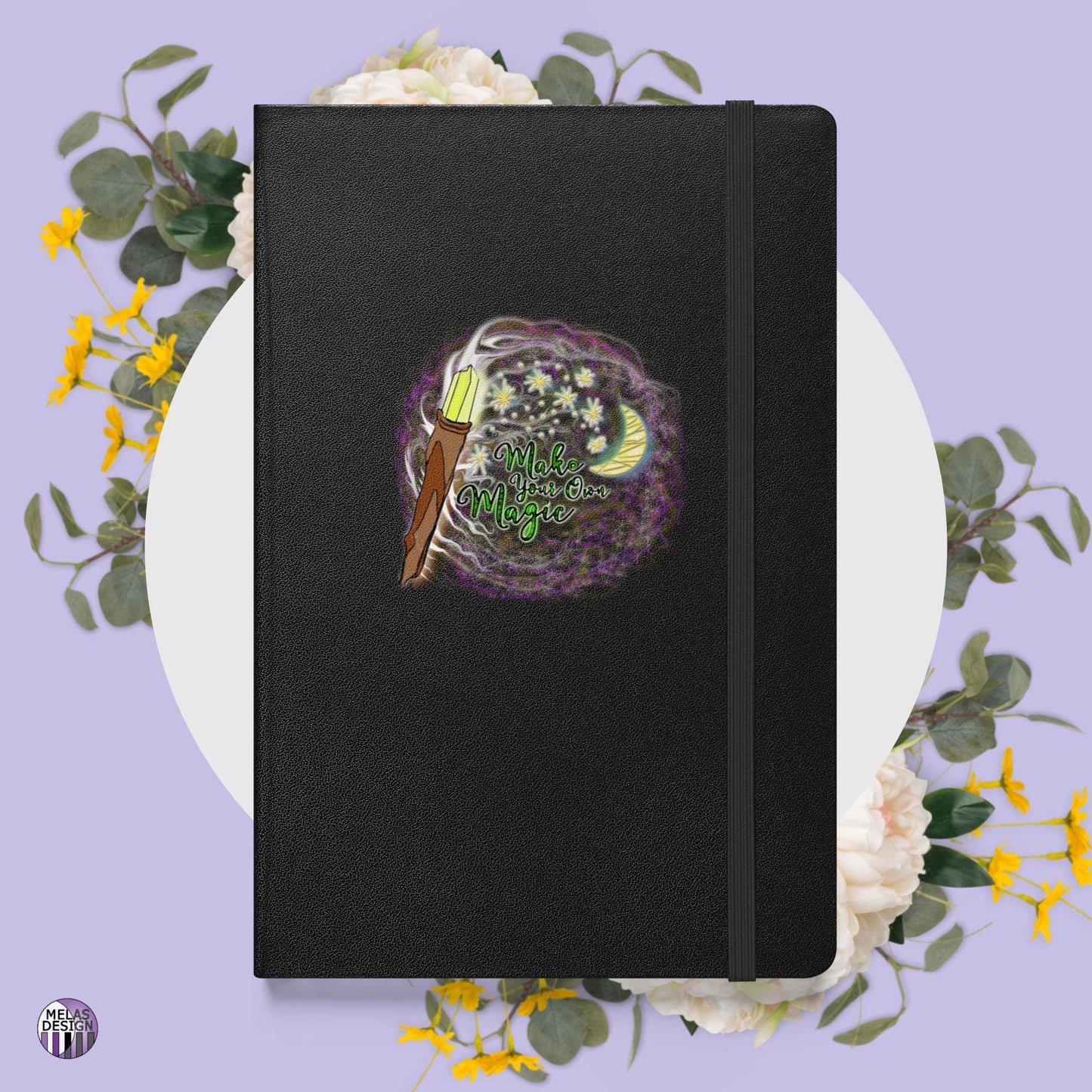 Make Your Own Magic; Grimoire; Book of Shadows;  Notebook; Melasdesign; witchy; Thomas WV; boutique