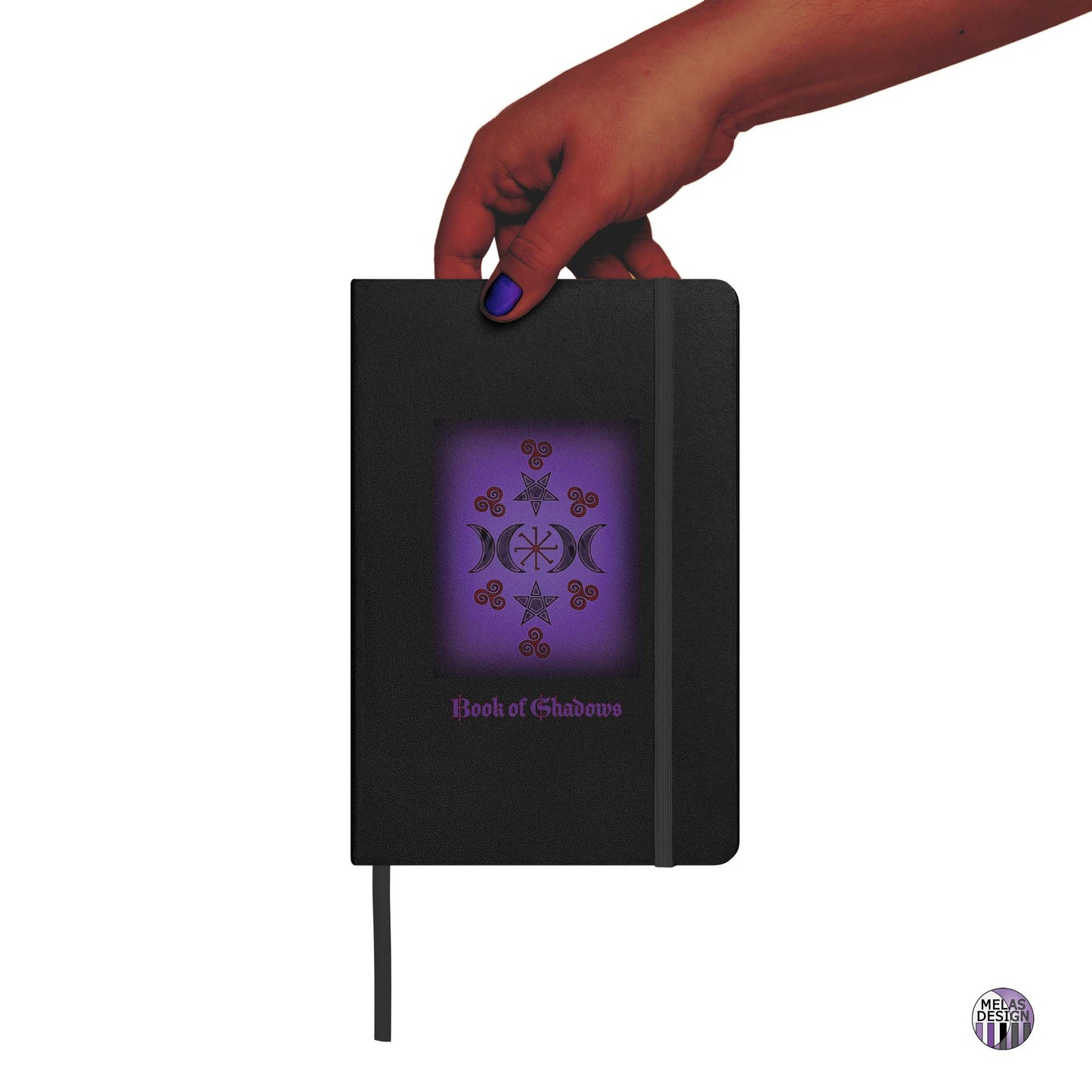Benevolent Occult Symbol Pattern Grimoire; blank; notebook; witchy; book of shadows; spell book; Melasdesign; Thomas WV; witchy workings collection