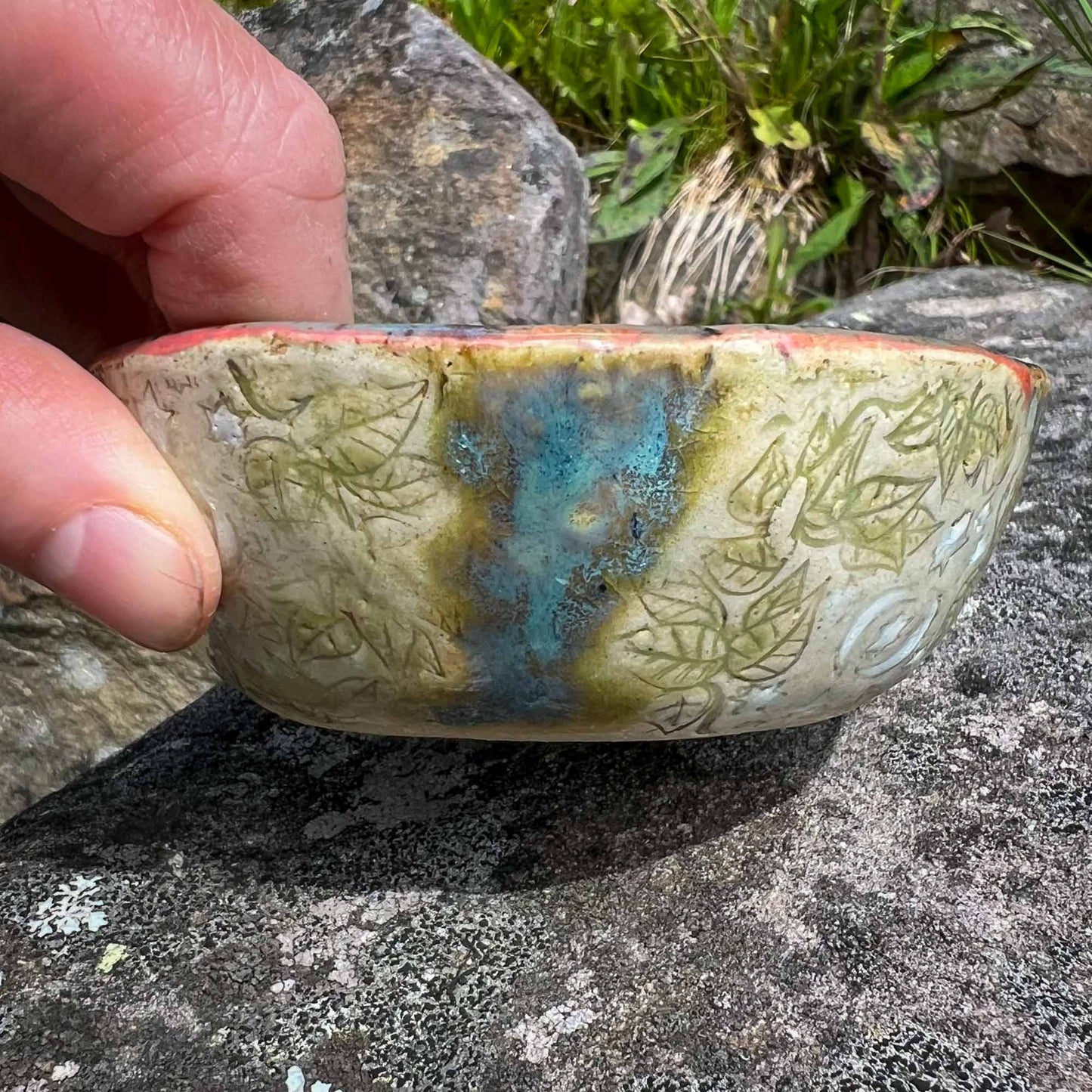 Earthy Celestial Ceramic Bowl Small Handmade