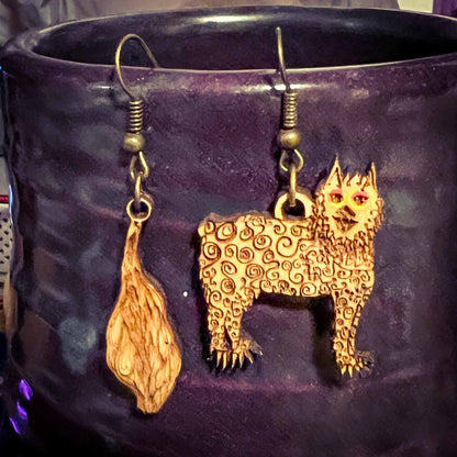 Appalachian Taily-Po Cryptid Earrings; cryptid; cryptid core; Appalachian cryptids; gift idea; Melasdesign; Cryptid Collection; jewelry; earrings; Thomas WV; folklore
