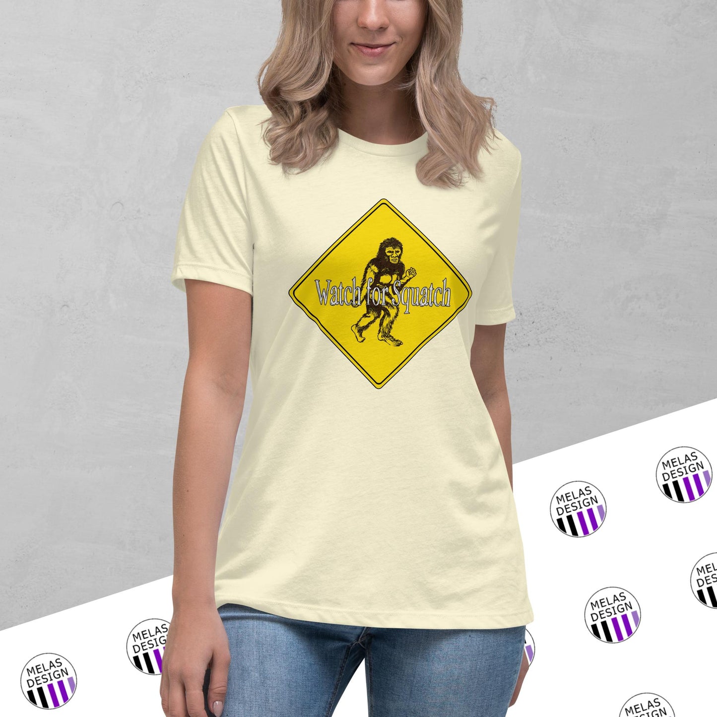 Watch for Squatch Women's Relaxed T-Shirt