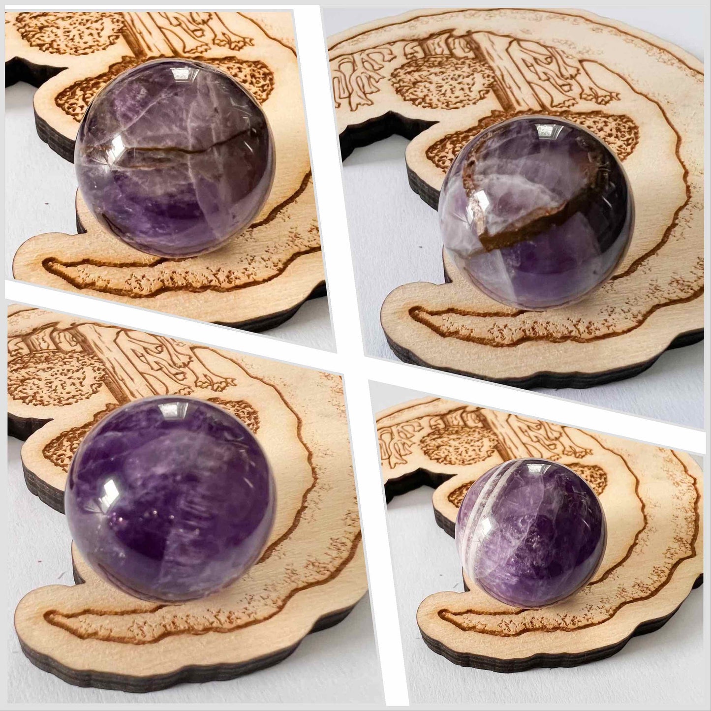 Amethyst Crystal Ball Spheres for Crystal Stands