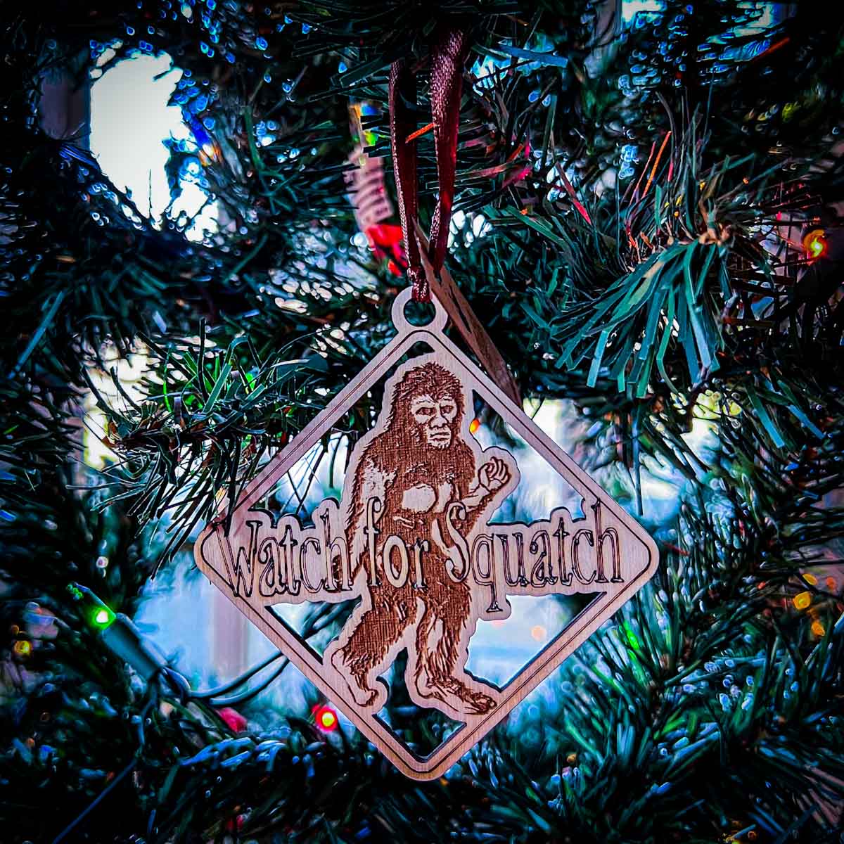 Watch for Squatch Ornament