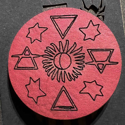 Elemental Sun Moon Stars Pin Witchy Fashion