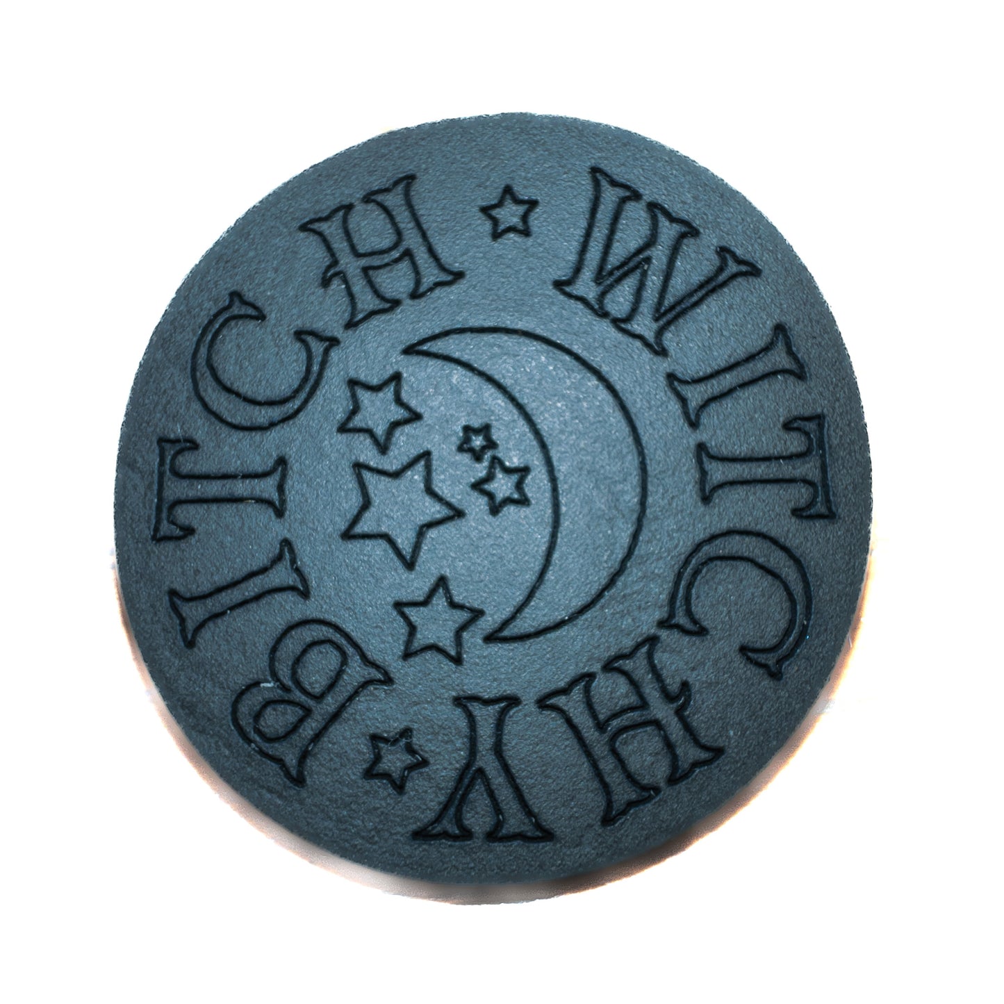 Naughty Text Witchy Bitch Pin