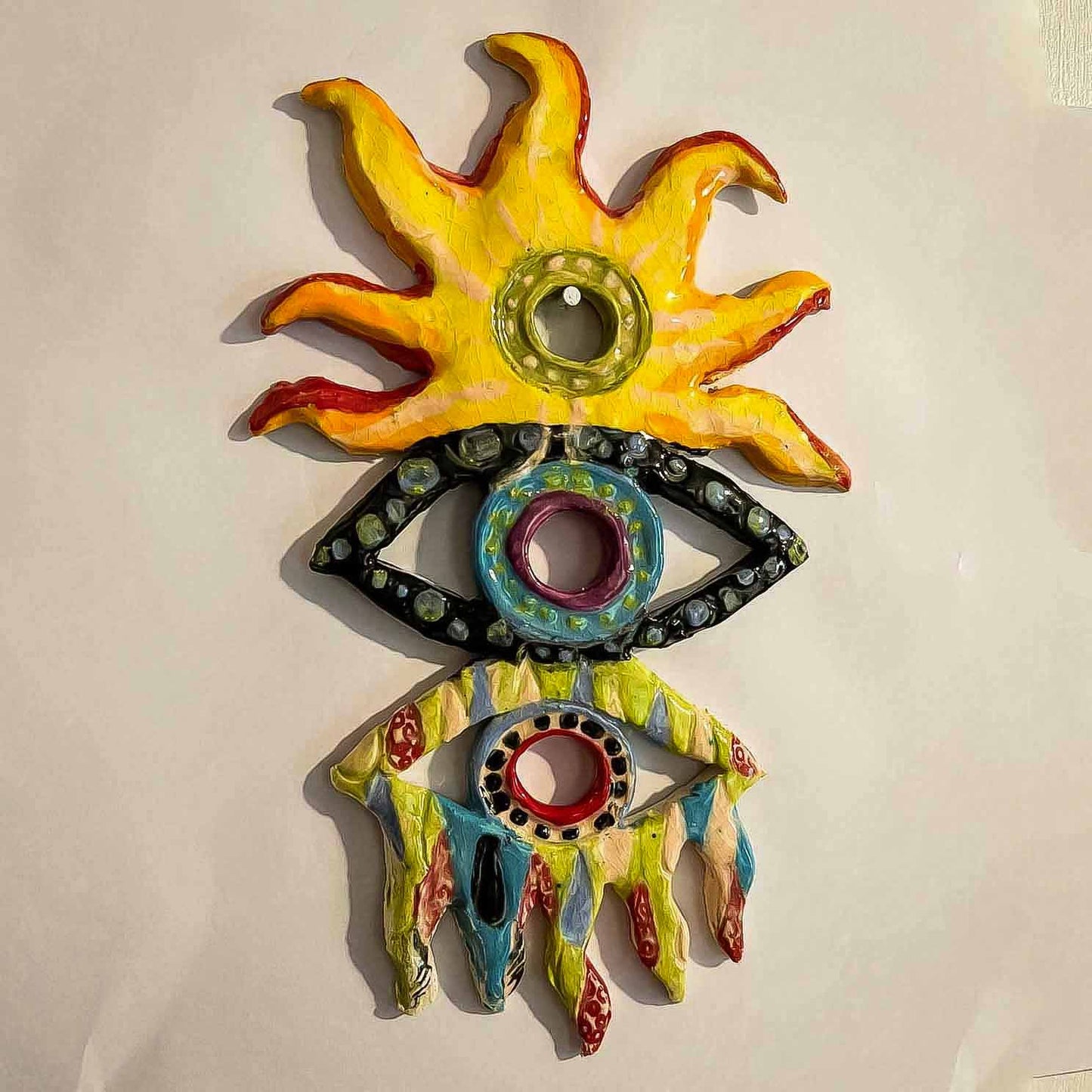 Melas Sunny Rainy Ceramic Eye Wall Art