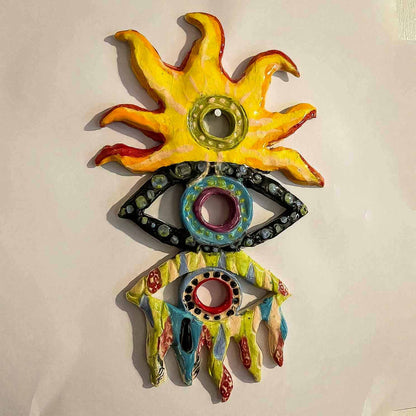 Melas Sunny Rainy Ceramic Eye Wall Art