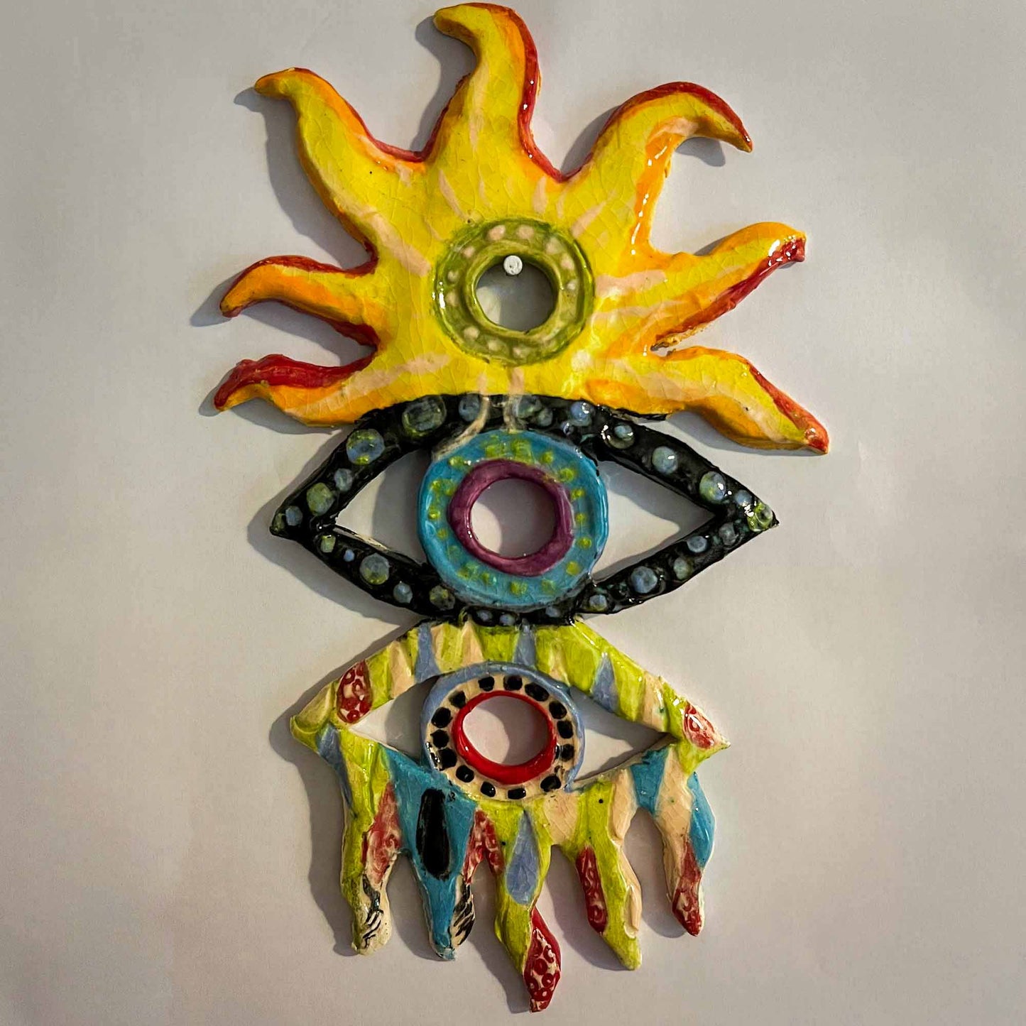 Melas Sunny Rainy Ceramic Eye Wall Art