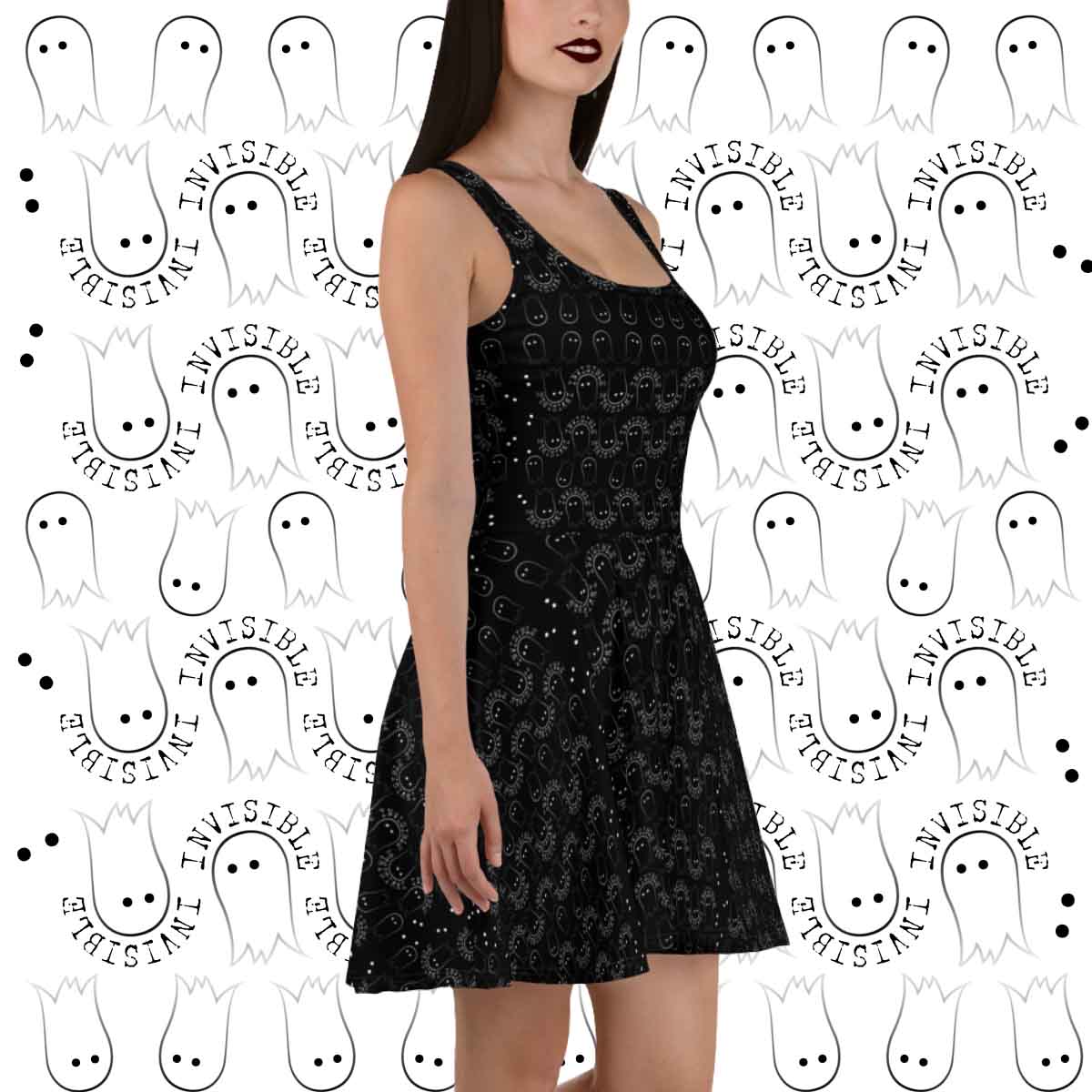 goth; cute; little black dress; witch; ghost hunter; teen; cute; shy; paranormal; casual