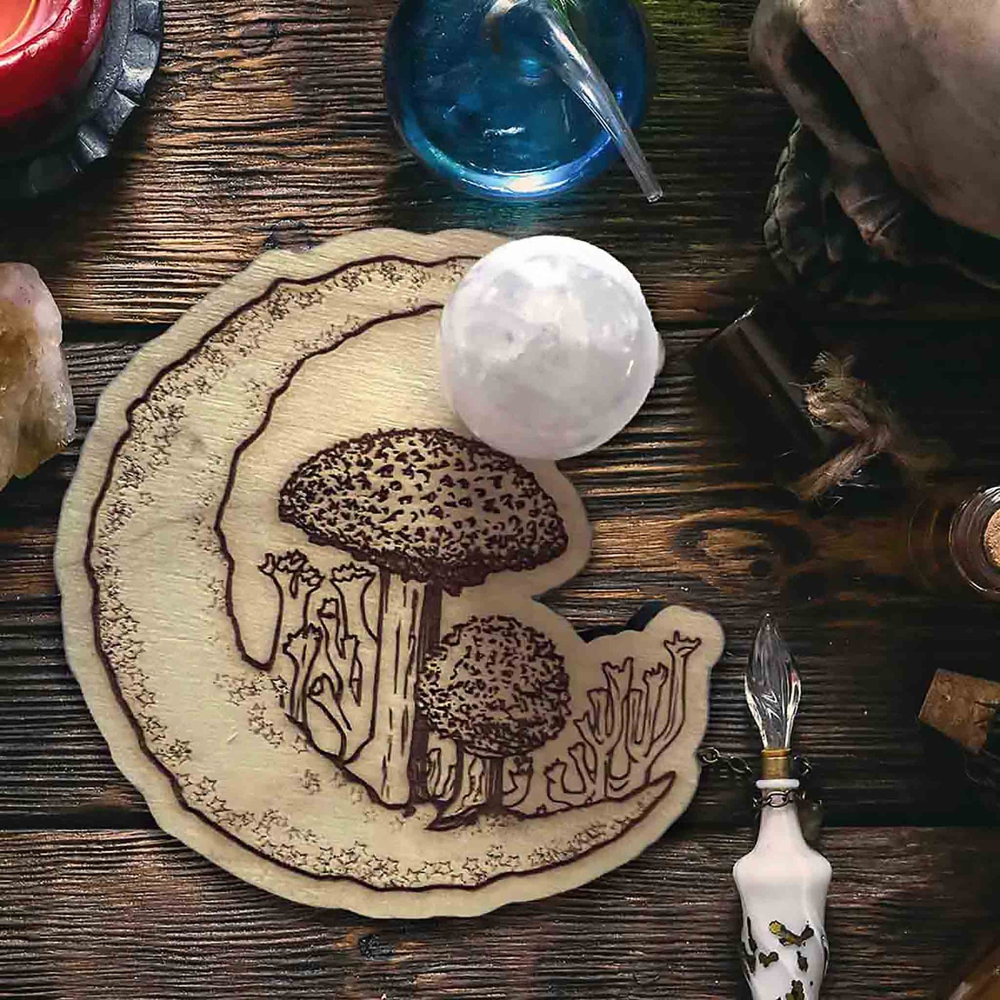 Mushroom Cloud Witchy Tarot Card Aesthetic T-Shirt