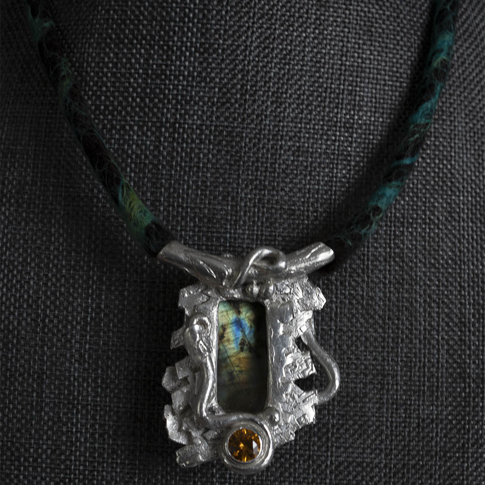 romancing the stone; pendant; handmade silver jewelry; west virginia; one of a kind; fine jewelry
