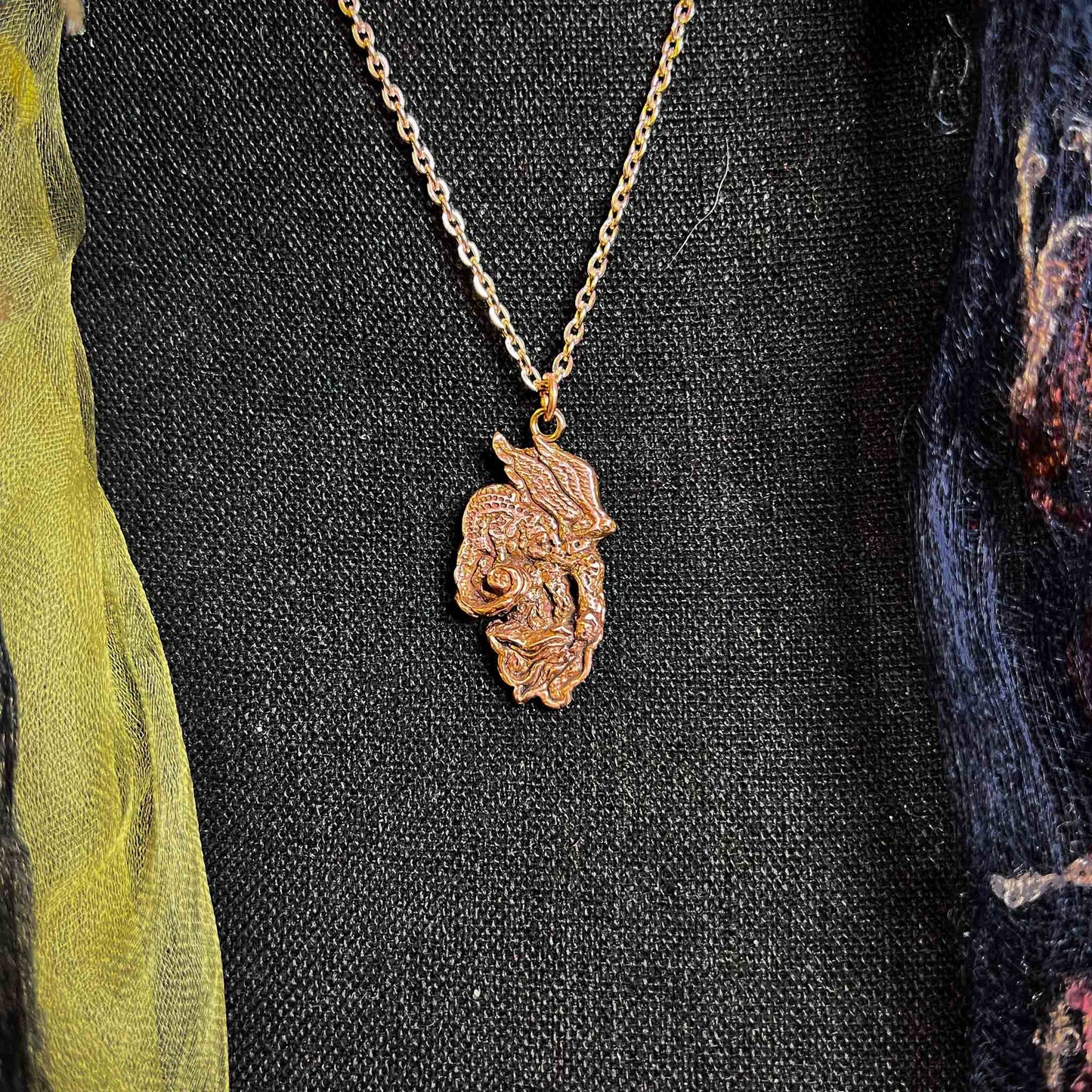 snallygaster necklace; pendant; jewelry; cryptid; cryptids; folklore; West Virginia; Maryland; DC; monster; monsters; legend