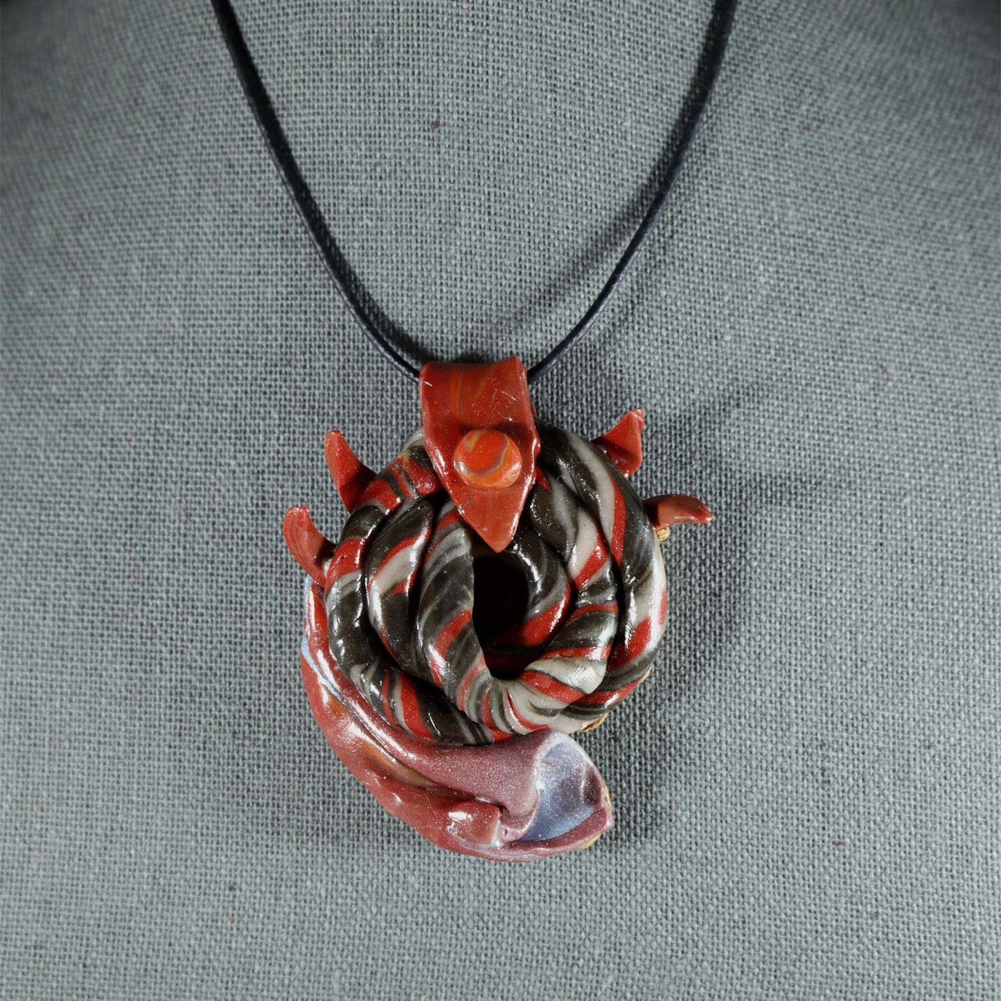 A Tad Bizarre Pendant; sci-fi jewelry; monster necklace; tentacle jewelry; Melasdesign Handmade Shop; strange necklace