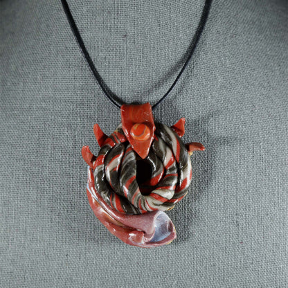 A Tad Bizarre Pendant; sci-fi jewelry; monster necklace; tentacle jewelry; Melasdesign Handmade Shop; strange necklace